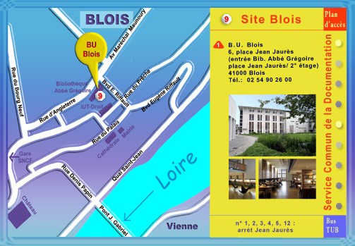 Plan du SCD � Blois