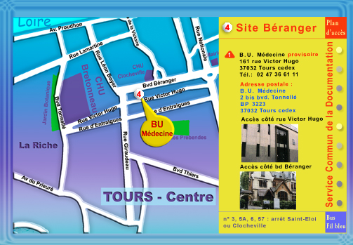 Plan du SCD - M�decine (provisoire)