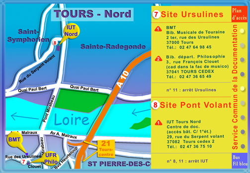 Plan SCD - site Ursulines et site Pont-Volant