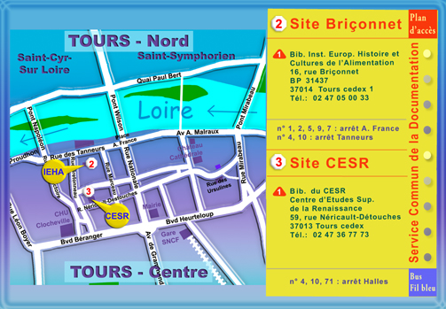 Plan SCD - site Bri�onnet et site CESR