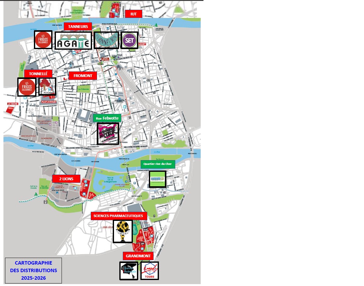 Cartographie des distributions alimentaires 2025-2026